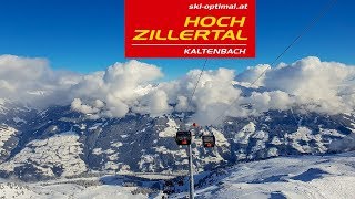 Skifahren Kaltenbach Hochzillertal Wedelhütte zur Kristallhütte [upl. by Cleary]