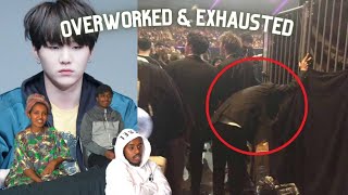 When BTS Overworked And Exhausted  REACTION [upl. by Schargel434]