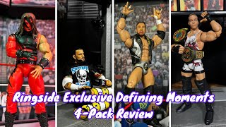 Ringside Collectibles Exclusive Defining Moments Mattel Elite 4Pack Review [upl. by Mccahill885]