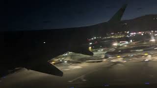 Flair Airlines takeoff from Kelowna at night [upl. by Seema]