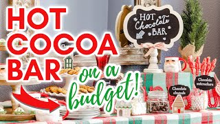 Christmas Hot Cocoa Bar Ideas  Decorate with Me [upl. by Dust]