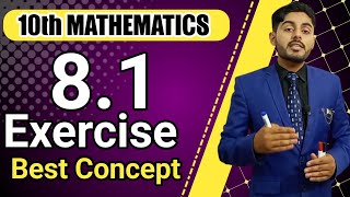 Exercise 81 class 10 maths  10th class maths chapter 8 solution ex 81  atifahmedofficial [upl. by Enilecram]