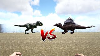 Trex VS Spinosaurus  ARK Survival Evolved 2021 UPDATED [upl. by Seamus]