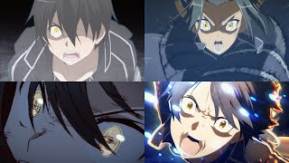 Every Kirito Golden Eyes Scene [upl. by Meadows]