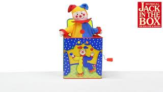 Schylling Jester Jack In Box Tin Pop Up Surprise Toy [upl. by Ameerahs]