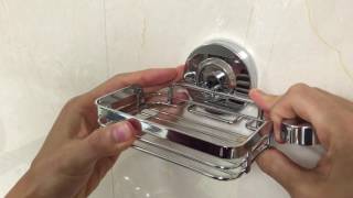 Review for HOME SO Suction Soap Dish Holder Installation tips [upl. by Yklam239]