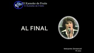 Emmanuel Al final Karaoke [upl. by Ennovehs]