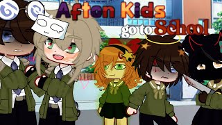 Afton Kids go to SCHOOL  Part 1  Gacha Club FNaF [upl. by Mckale]