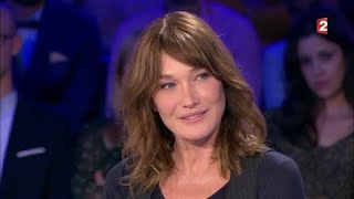 Carla Bruni  On nest pas couché 18 novembre 2017 ONPC [upl. by Yrelle]