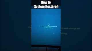 How to system restore shorts [upl. by Eveneg]