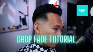 FRESHEST Drop Fade On Asian Hair 🔥  Barber Jase 🥢 [upl. by Dagny968]