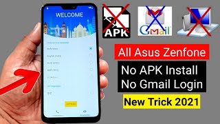 All Asus ZenFone FRP BYPASS 2021  ANDROID 9 Without PC New Trick 🔥🔥🔥 [upl. by Sopher705]