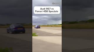 Audi RS7 vs Ferrari 458 Speciale  automobile [upl. by Ruperta723]