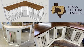 How to Assemble  Corner Dog Kennel Furniture [upl. by Nohcim42]