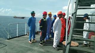 CONDUCTING OIL SPILL DRILL PRACTICE  MARINONG HOMEBOY [upl. by Arded]