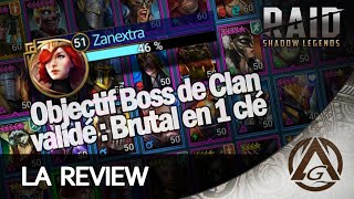 Review Zanextra 2  Boss de Clan Brutal  RAID SHADOW LEGENDS [upl. by Gnuhp]