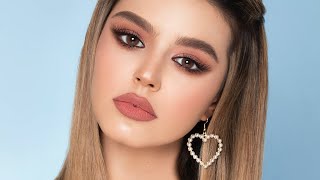 مكياج وردي ناعم Soft pink makeup  ليان ناصر [upl. by Lyrpa]