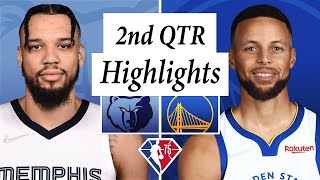 Golden State Warriors vs Memphis Grizzlies Full Highlights 2nd QTR  2022 NBA Playoffs [upl. by Ennovy]