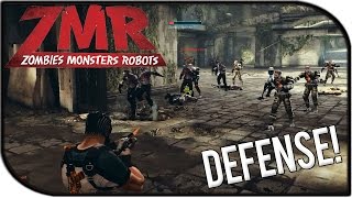 ZMR Zombies Monsters Robots Gameplay  Threshold Defense on Damnation Station [upl. by Chilton474]