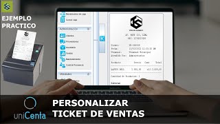 Unicenta oPOS Personalizar Ticket de Ventas [upl. by Tfat]