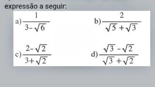 3° Aula de Racionalização de Denominadores [upl. by Bonis924]