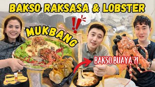 MUKBANG BAKSO RAKSASA amp LOBSTER SESUAI REQUEST BAOQI PADA KAGET SAMA PORSINYA SAMPAI KEKENYANGAN🤣 [upl. by Tyson282]