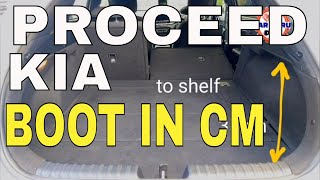 KIA PROCEED 2020 BOOT DIMENSIONS IN CM CarGuruDIY [upl. by Pike747]