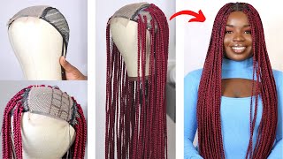 DIY CROCHET CLOSURE BRAIDED WIG USING EXPRESSION ATTACHMENT [upl. by Sykleb963]