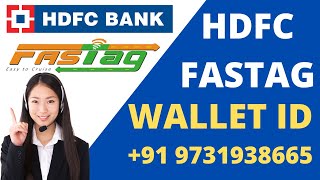 HDFC FASTag Wallet ID Kaise Pata Kare  HDFC Fastag Recharge [upl. by Annawyt653]