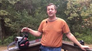 Oregon Cordless Electric Chainsaw CS300A6 Review [upl. by Maxwell]