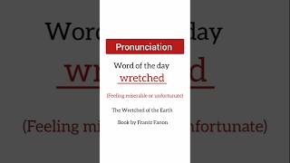 Wretched pronunciation  wretched meaning  how to pronounce wretched  English Vocabulary [upl. by Ettenotna]