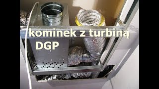 Kominek z rozprowadzeniem ciepła DGP  turbina jak zrobiłem fireplace with a turbine [upl. by Auqined]