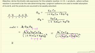 Introduction to LangmuirHinshelwood Mechanism [upl. by Gisser]