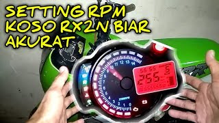 Cara setting RPM di spidometer koso rx2n [upl. by Dael]