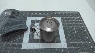 Tomshoo 420ml Titanium Cup Review [upl. by Natam]