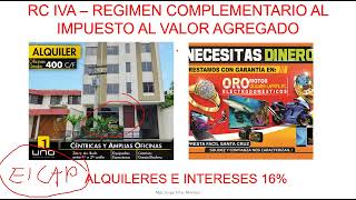 Retenciones Impositivas RC IVA en Alquileres [upl. by Aunson]