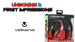 Volkano impulse Bluetooth headphones unboxing and first impression [upl. by Torrlow989]