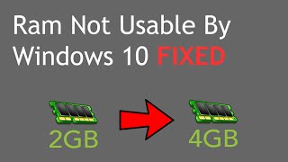 how to fix gb usable RAM problem  how to fix Unusable RAM  4 GB installed 26 GB usable [upl. by Lebna479]