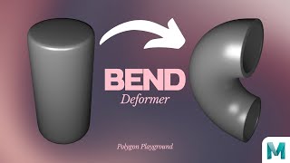 Bend ANY 3D MODEL with the Bend Deformer in Autodesk Maya [upl. by Rolland]