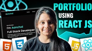 Create Responsive Portfolio 🚀  Using React JS  HTML CSS JavaScript REACT JS  Part 1 [upl. by Sharai783]