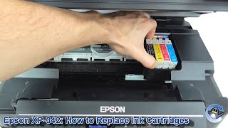 Epson XP342 How to Replace Ink Cartridges [upl. by Ramo]