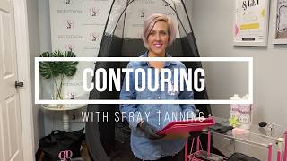 Spray Tan Contouring Technique [upl. by Innoj]