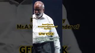 Punch lines by MrAVelumaniFounder of Thyrocare gfmvivek openingupaworldofopportunity [upl. by Gamber]