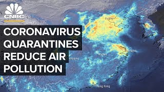 How Coronavirus Quarantines Lead To A Drop In Air Pollution [upl. by Adnileb790]