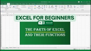 EXCEL FOR BEGINNERS THE PARTS OF MS EXCEL WINDOW AND THEIR FUNCTIONS [upl. by Komara]