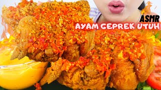 GILA ASMR AYAM GEPREK UTUH PEDESNYA KACAU BALAU😭💥🍗  ASMR INDONESIA [upl. by Iba]