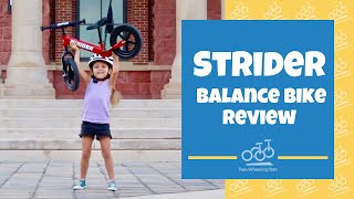 Strider Bike Review  A Balance Bike Review Video Demonstration [upl. by Noakes]