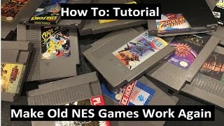 Get Your Old NES Games Working Again  Tutorial  How to Clean NES Games [upl. by Bobbe]