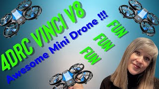 4DRC VINCI V8 Mini Drone Is this the best beginner drone for 2021 [upl. by Noreik]