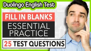 Fill in the Blanks Practice amp Tips  Duolingo English Test Practice Lesson [upl. by Markos]